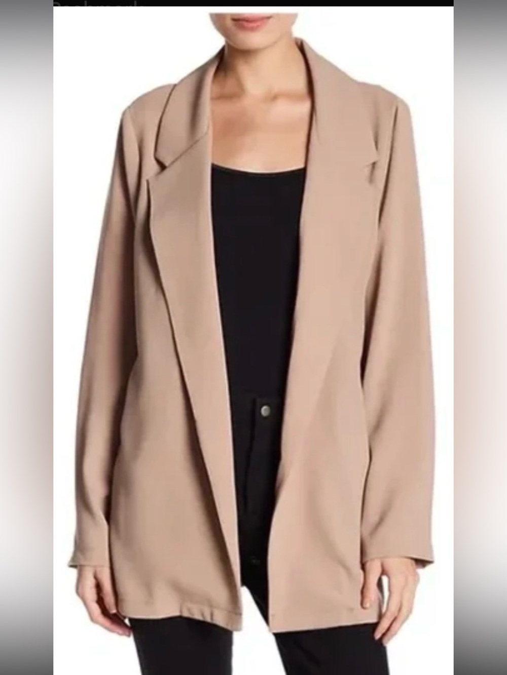 LUSH Mauve Open Front Blazer
